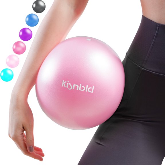 kisnbld Pilates Ball, 9-inch Anti-Burst Small Exercise Ball, Mini Yoga Ball for Physical Therapy, Stretching & Core Strength for Home Gym & Office