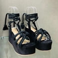 thumbnail image 6 of Daolelai Fashionable Spring and Summer High-Heeled Wedge-Heeled Women's Sandals with Straps, Open Toe and Breathable, 6 of 6