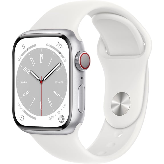 Pre-Owned Apple Watch Series 8 (GPSWiFi Cellular, 41mm) - Aluminum Case - Starlight Sport Band - Starlight