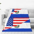 thumbnail image 1 of Manta de microfibra ultra suave con la bandera de El Salvador, para todas las estaciones, cálida, para cama, silla, sofá, sala de estar, cuna, 40 x 30 pulgadas, 1 of 7
