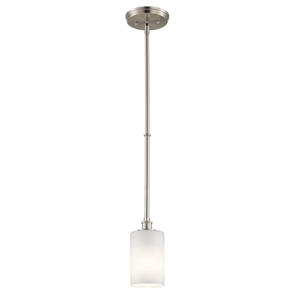 43927NI Kichler Lighting Joelson - 1 Light Mini Pendant - with Transitional inspirations - 19 inches tall by 4 inches wide-Brushed Nickel