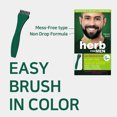 thumbnail image 2 of Herb For Men, PPD & Ammonia Free Mustache & Beard Dye, Vegan Natural Ingredients, Odorless, No More Skin Irritations from Coloring for Sensitive Skin – Soft Black, 2 of 8