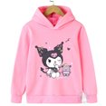 thumbnail image 3 of Sudadera con capucha de Hello Kitty Kuromi para niños de 3 a 14 años, sudadera kawaii para niños y niñas, jersey deportivo para exteriores para niños, 3 of 5