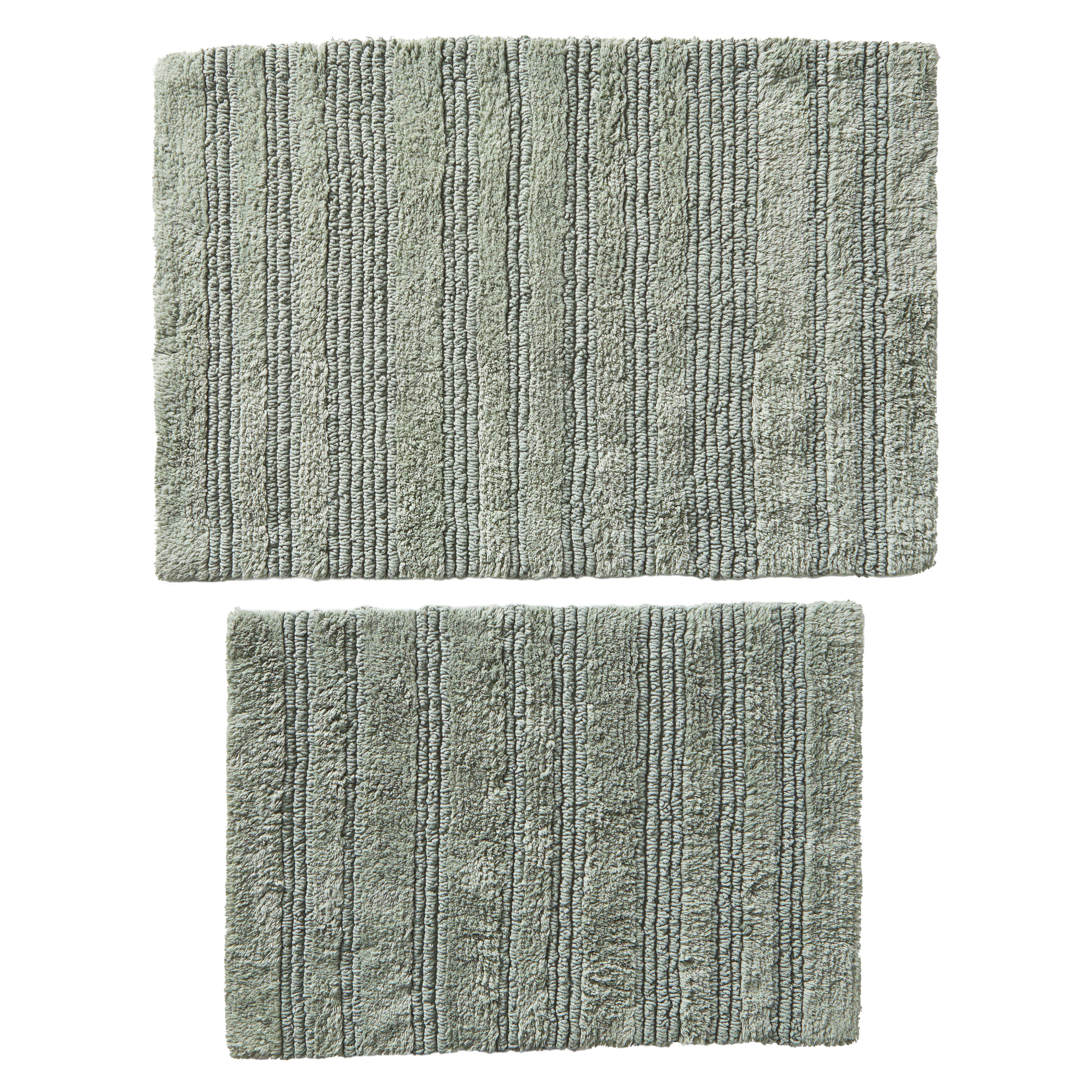 Better Homes & Gardens Cut & Loop Reversible 2-Piece Bath Rug Set, Green photo 2