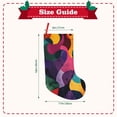 thumbnail image 3 of KLL Vibrant Abstract Flow for 18" Christmas Stocking Snowman Xmas Stocking Holiday Christmas Decoration Gifts for Family Kids, 3 of 8