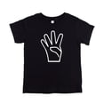 thumbnail image 4 of Four Hand 4th Birthday Shirt for Boys and Girls Unisex Age 4 T-Shirt for Kids Black Shirt 5-6, 4 of 5