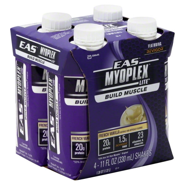 EAS Complete Protein Shake, French Vanilla, 20g Protein, 4 Ct - Walmart ...