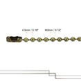 thumbnail image 3 of Uxcell 39.4" Long 0.12" Diameter  Beaded Link with Connectors Pull Chain Extension Iron Bronze 1pack, 3 of 5