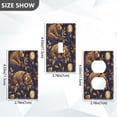 thumbnail image 4 of Switch Panel Switch Decoration 2.76x4.53x0.28 Inches Duplex Outlets Switch Plate Wall Plates Living Room Kitchen Bedroom Study Switches Bear and Flower, 4 of 8
