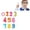 F001- Multicolor, variant on Refrigerator Magnets, 10-Count Vibrant Number Characters, with Smooth Surfaces for Learning & Education toys, toddler Learning Activities and Kitchen decorations