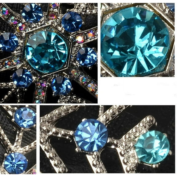 1PC Christmas Snowflake Brooch, Gold-Plated Metal with Crystal Rhinestones, Exquisite Design, Ideal Gift for Family/Friends