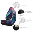 thumbnail image 4 of Uemuo Colorful Plant Wolf Pattern Car Seat Covers for Front Seats Waterproof Seat Covers for Cars, Universal Auto Front Seats Protector Fits for Car-1, 4 of 6