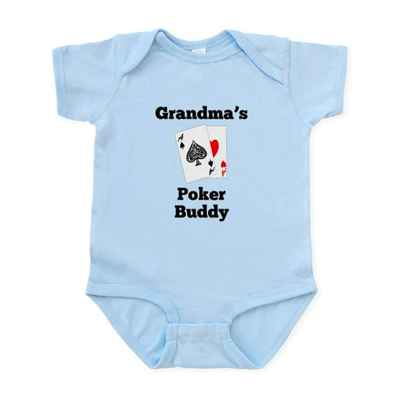 CafePress - Grandmas Poker Buddy Body Suit - Baby Light Bodysuit, Size Newborn - 24 Months