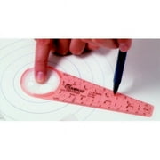 SAFE-T 061350 Calibrated Rule Compass With Inch & Metric Rulers, 0.06 In. Graduation, 0.25 - 10 In.