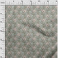 thumbnail image 2 of oneOone Cotton Silk Medium Gray Fabric Leaves & Flower Floral Sewing Fabric By The Yard Printed Diy Clothing Sewing Supplies 42 Inch Wide, 2 of 4