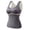 Dark Gray, variant on Woman's Plus Size Tank Tops Solid Color Derong Warm Vest With Chest Cushion Sleeveless Skinny Fit Sexy Top Built in Bra Tank Tops for Women