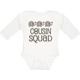 thumbnail image 3 of Inktastic Cousin Squad Elephant Boys or Girls Long Sleeve Baby Bodysuit, 3 of 5