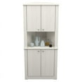 thumbnail image 4 of Inval Armoire de Rangement de Coin à 4 Portes en Bois Manufacturé Chêne Lavé, 4 of 9