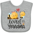 thumbnail image 3 of Inktastic Bees Loved by Grandma Boys or Girls Baby Bib, 3 of 4