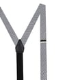 thumbnail image 3 of Jacob Alexander Boys' Seersucker Striped Pattern Suspenders - Black, 3 of 7