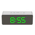 thumbnail image 1 of Reloj despertador digital LED Temperatura Escritorio Espejo de maquillaje Arte Snooze Reloj Dormitorio Decoración de oficina, Rectángulo kenally HA3237-05B, 1 of 6