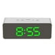 thumbnail image 1 of Reloj despertador digital LED Temperatura Escritorio Espejo de maquillaje Arte Snooze Reloj Dormitorio Decoración de oficina, Rectángulo seitruly HA3237-05B, 1 of 6
