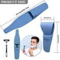 thumbnail image 2 of Étui de Rasoir, Protecteur de Rasoir Imperméable, Étui de Voyage Portable en Silicone (Bleu), 2 of 5