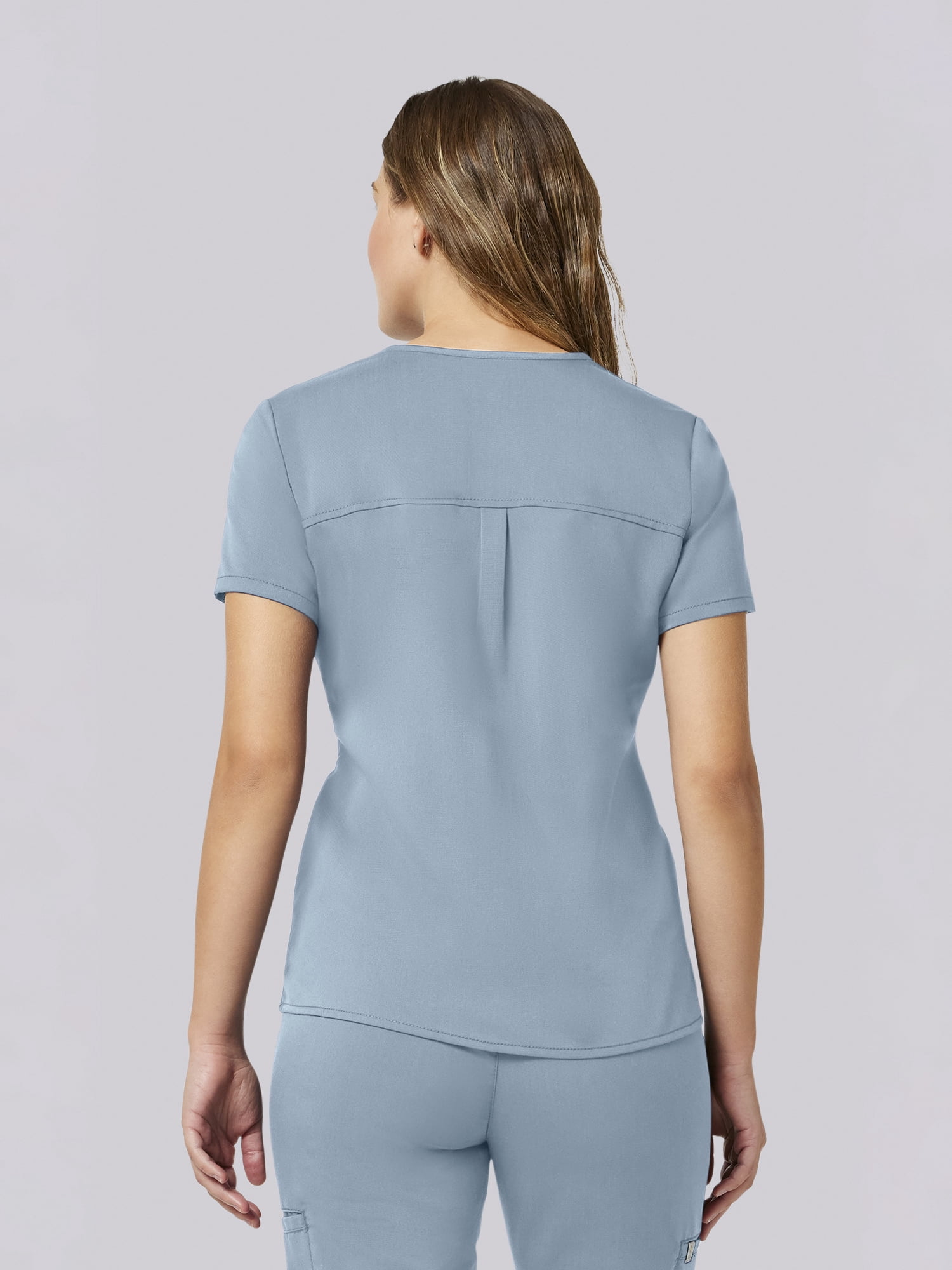 Scrubstar Ultimate Women’s Antimicrobial Welt Pocket V-Neck Scrub Top, Sizes XS–3XL