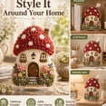 thumbnail image 4 of Whimsical Village 3D Fabric Poke Art Kit, Floral Mushroom Cottage Creative Craft, DIY Poke Art for Home Decor, Cottage Handmade Hobby Gift, Poke Art Kits for Adults (mushroom), 4 of 6