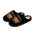 thumbnail image 4 of Halloween Slippers for Women Men Soft Plush Fuzzy Winter Bedroom House Shoes Slip on Indoor Outdoor Fleece Slides, 4 of 6