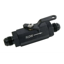 Russell Shutoff Valve - #6an Male Black Finish