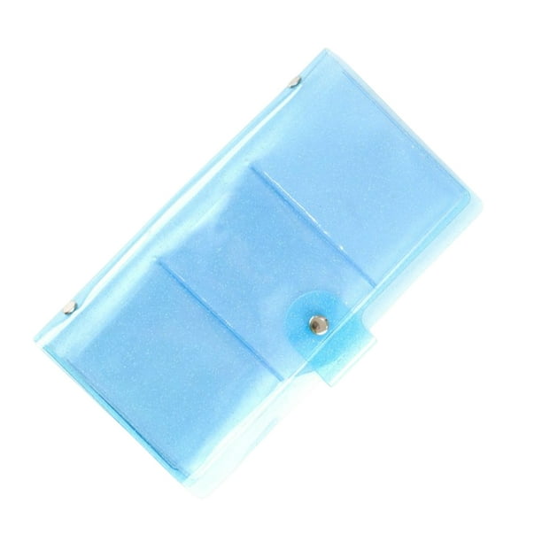 Moyic Álbum de fotos de 3 pulgadas soportes de imágenes transparentes universales soporte de página de fotos DIY contenedor de organización Almacenamiento y organización del hogar Azul Moyic HA073911-01
