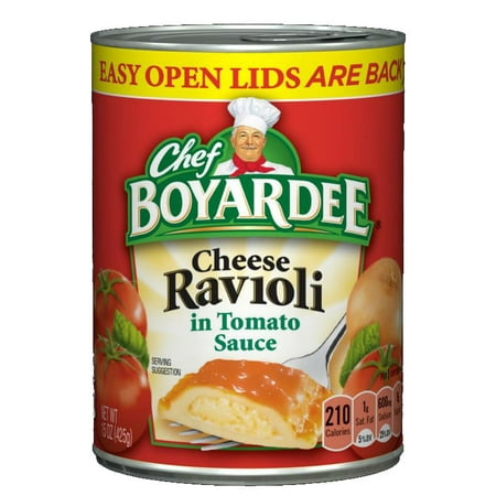 Chef Boyardee Cheese Ravioli in Tomato Sauce, 15