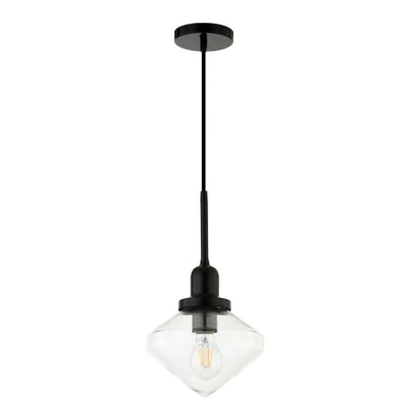 

Evelyn&Zoe Contemporary 1-Light Ceiling Hanging Pendant Light Black