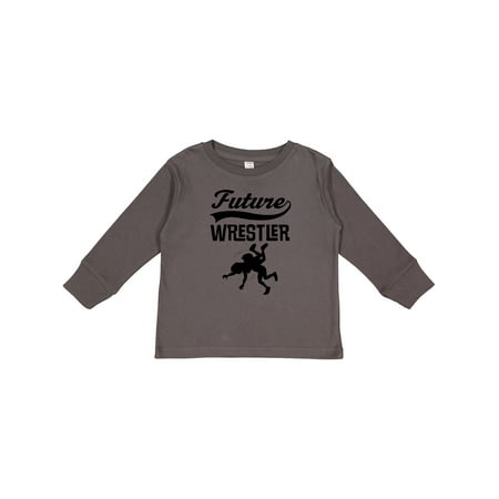 

Inktastic Wrestling Future Wrestler Gift Toddler Boy Girl Long Sleeve T-Shirt