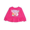 thumbnail image 2 of Peppa Pig Toddler Baby Girls Long Sleeve Shirt & Leggings Set Pink/Navy, 4T, 2 of 6