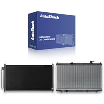 AutoShack Radiator Air Conditioning A/C Condenser | Replacement for 2013-2016 Honda Accord | 2-PC