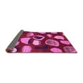 thumbnail image 2 of Ahgly Company Indoor Round Abstract Pink Modern Area Rugs, 3' Round, 2 of 4