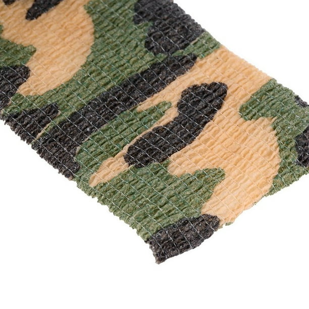 Elastic Camouflage Waterproof Outdoor Hunt Camping Stealth Camo Wrap Tape  Military Airsoft Paintball Stretch Bandage 