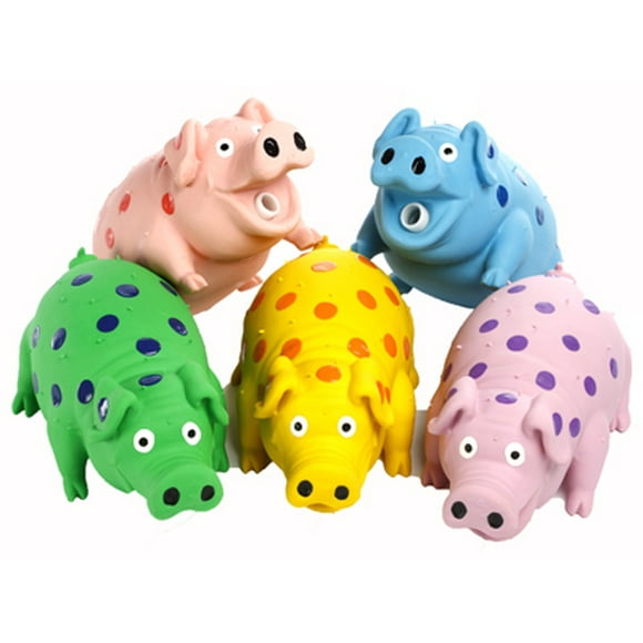 Dog Toy, Plush Grunting Pig, Multipet, 61006