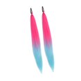 thumbnail image 1 of 2 extensiones de cabello de cola de caballo con lazo, elegantes extensiones de cola de caballo sintéticas para maquillaje de fiesta de disfraces. Rosa Azul, 1 of 7