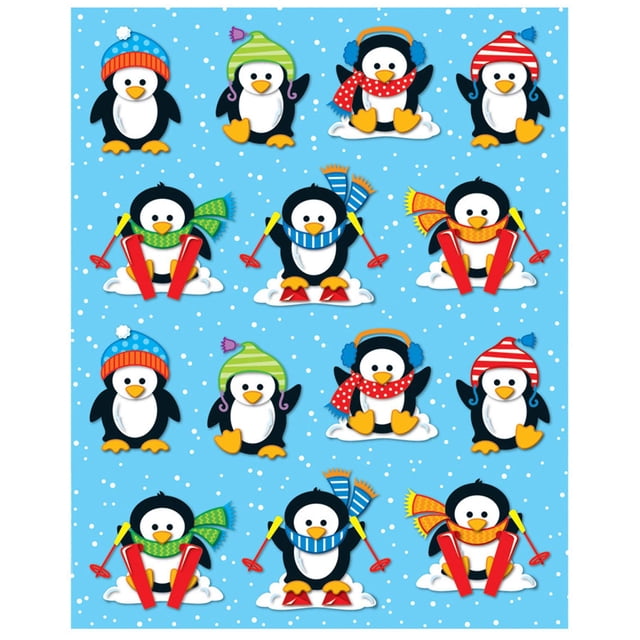 Pegatinas Carson Dellosa con forma de pingüino para deberes (84 unidades)