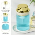 thumbnail image 5 of NiHome 14oz Multifunctional Glass Foaming Hand Soap Dispenser with Elegant Stripe Pattern, High-Capacity Easy to Refill for Home & Commercial Use, Advanced Foam Pump & Non-Slip Base (Gold), 5 of 7
