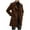 Coffee, variant on CHEEREAM Men's Notched Collar Trench Coat Double Breasted Long Winter Pea Coats Mid-Length Business Wool Blend Peacoat with Pockets Black XL