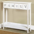 thumbnail image 2 of Galvanized Metal Sentiment Console Tables - Family White, 2 of 6