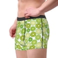 thumbnail image 3 of Kdxio Men's Boxer Briefs with Kiwi Lemon Print - Comfortable and Breathable Underwear for Everyday Wear, 3 of 7