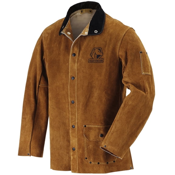 Black Stallion 30WC 30" Quality Side Split Cowhide Welding Jacket, Large