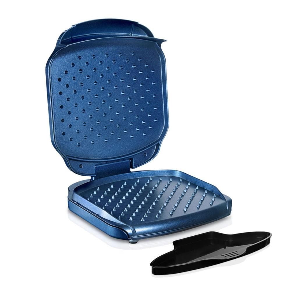 Granitestone Classic Blue Ultra-Durable Non-Stick Diamond Infused Spike Express Electric Grill, 64 sq. in