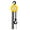 Yellow Steel, variant on Chain Hoist 2200lbs 1 Ton 10ft - Heavy Duty Manual Chain Fall - Steel Construction