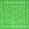 thumbnail image 1 of Ahgly Company Indoor Square Abstract Green Contemporary Area Rugs, 4' Square, 1 of 1